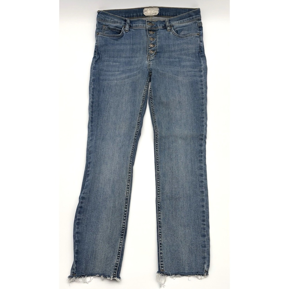 Free People Women's Size 29 Jeans Button Fly Raw Hem